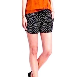 Banana Republic Black Ikat Shorts